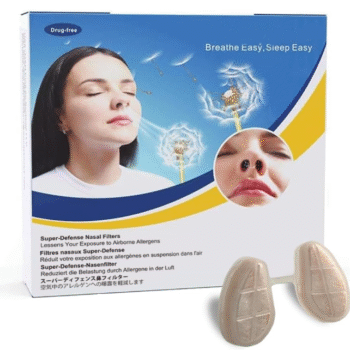 3 Super-defense Nasal Filters With 24 Pairs of Replacement Filters – Seasonal Allergy & Pollution Aid (Narrow, Medium, 3 Filters + 24 Replacements)