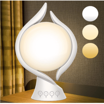 Light Therapy Lamp 10,000 Lux – Uv-free Sun Lamp With 5 Brightness Levels, 3 Color Temperatures, 4 Timer Settings & Memory Function – Full Spectrum Seasonal Sunlight Lamp for Home, Bedroom & Office